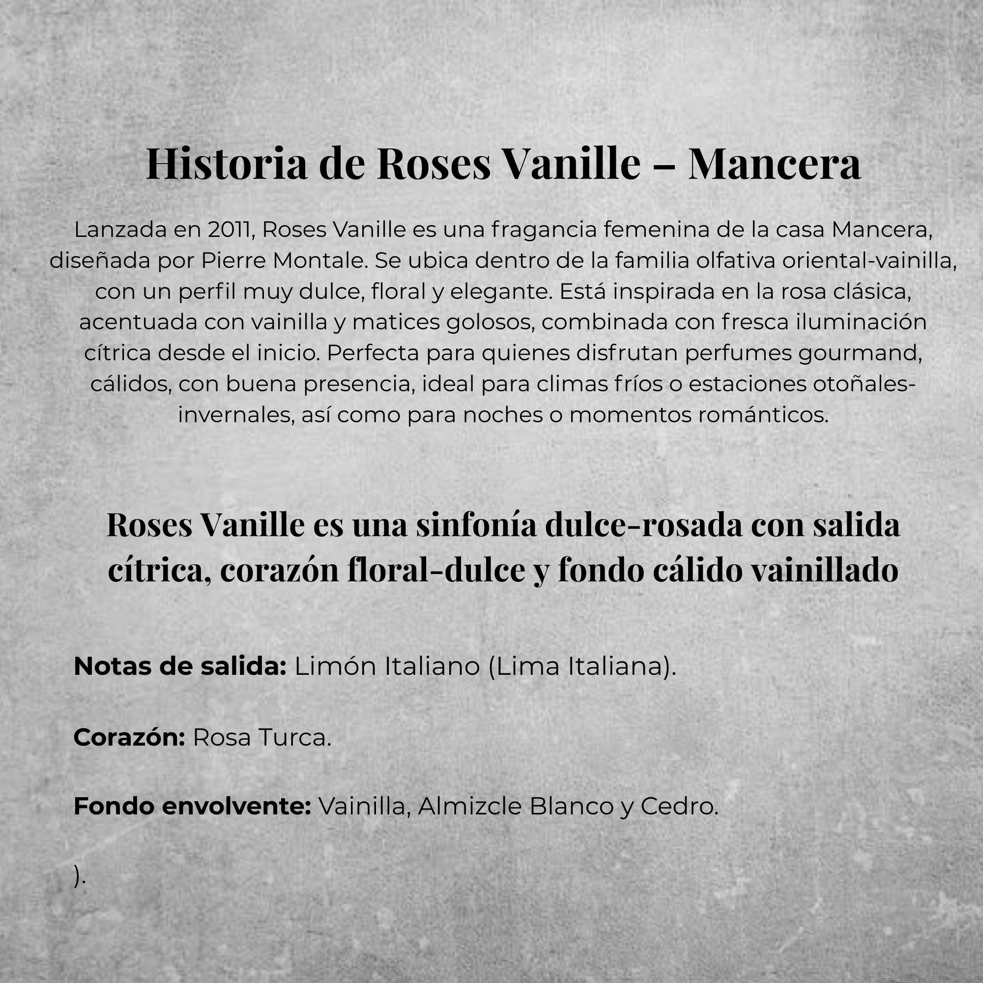 Mancera Roses Vanille EDP 120ml