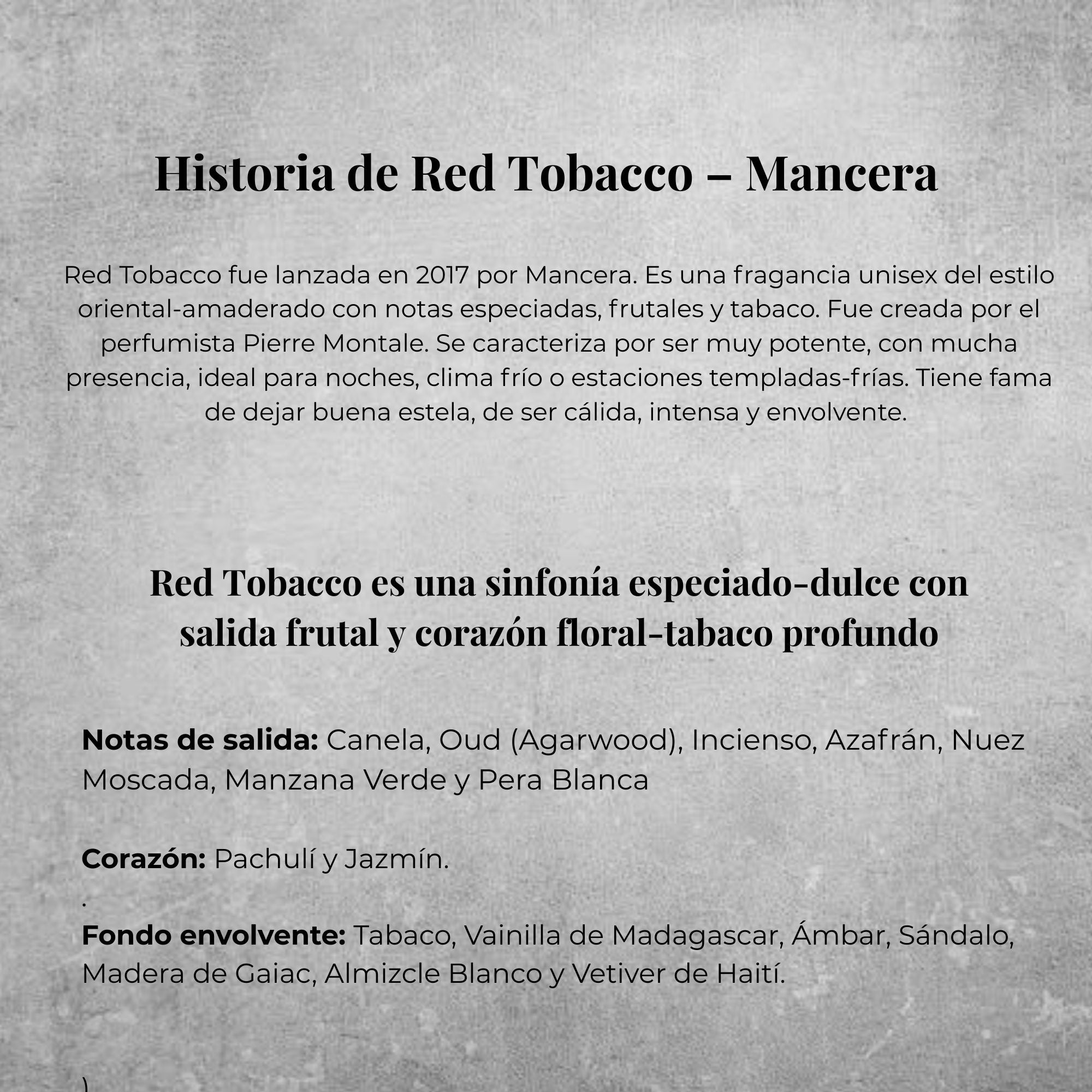 Mancera Red Tobacco EDP 120ml