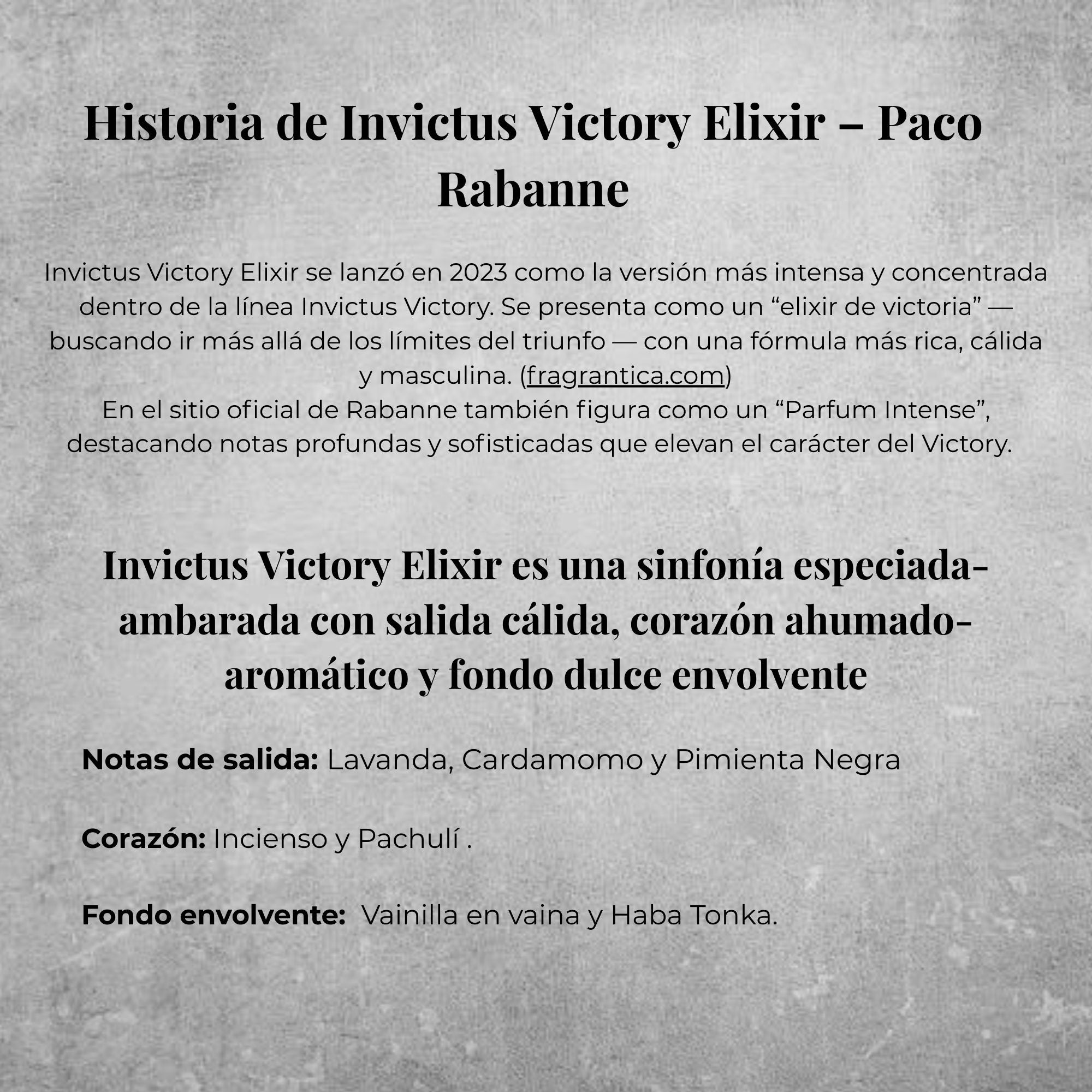 Paco Rabanne Invictus Victory Elixir Parfum  100ml