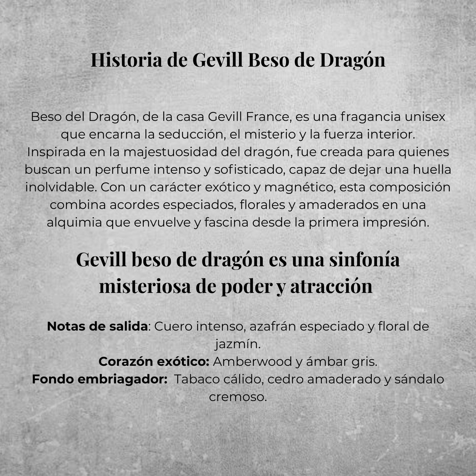 Gevill Beso Dragón Elixir de Parfum 120ml
