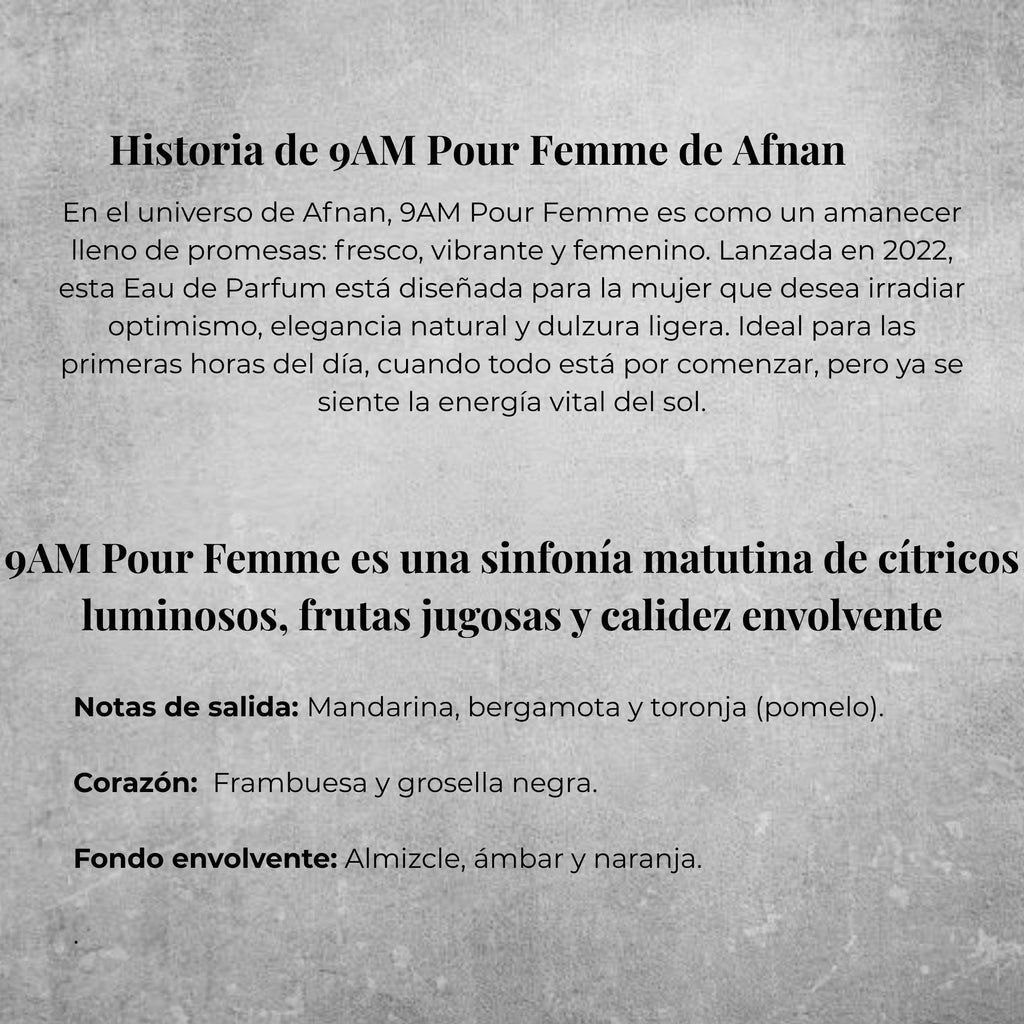Afnan 9Am Pour Femme EDP 100ml