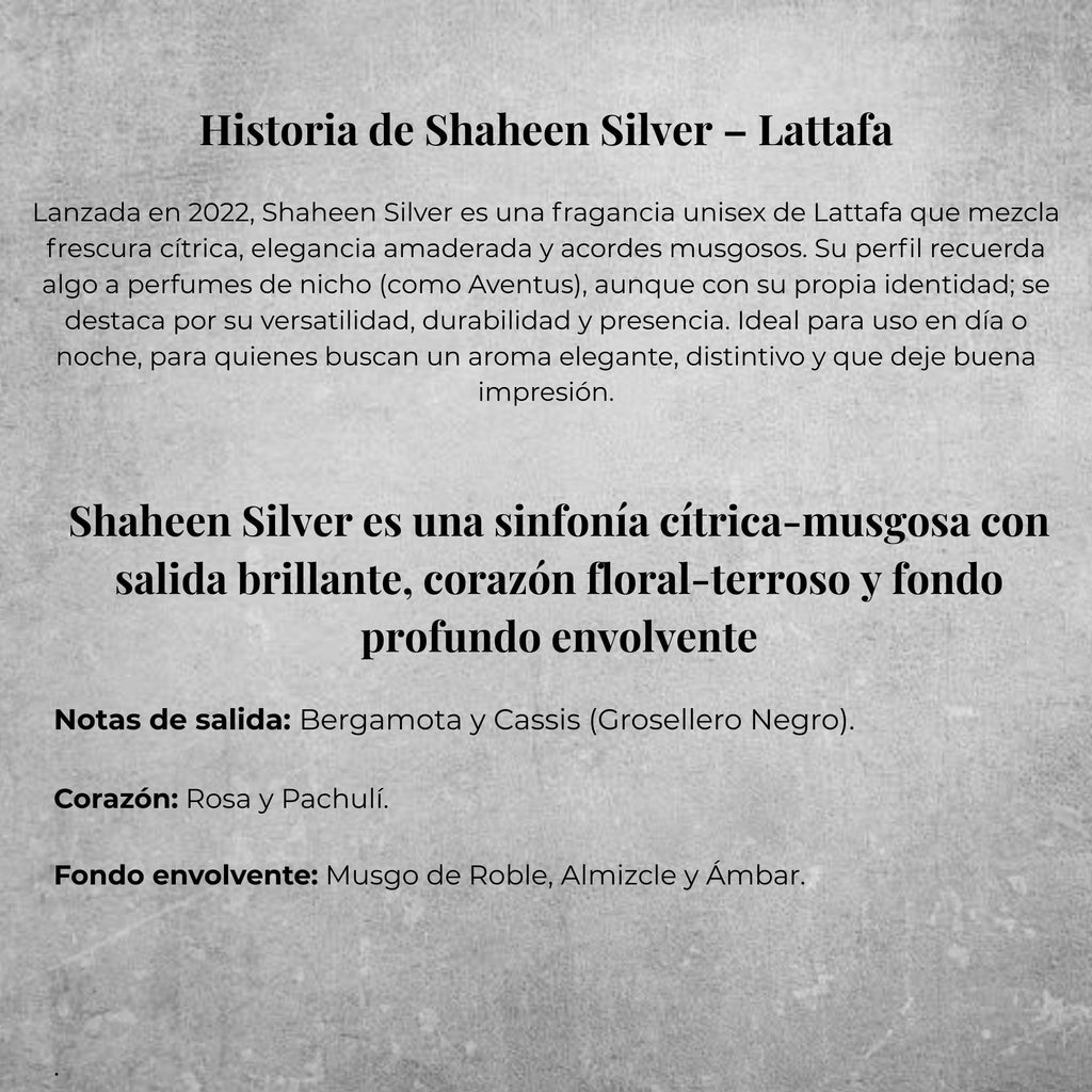 Lattafa Shaheen Silver EDP 100ml