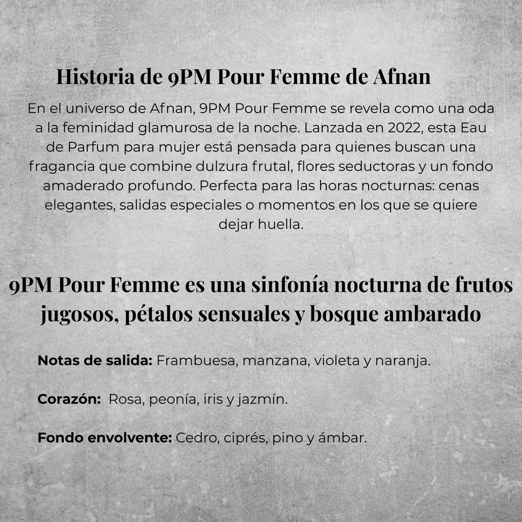 Afnan 9Pm Pour Femme EDP 100ml