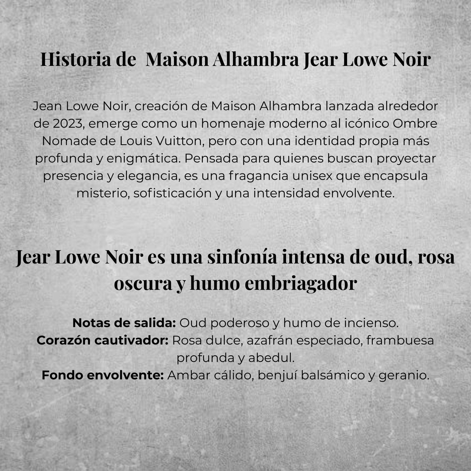 Maison Alhambra Jean Lowe Noir EDP 100ml